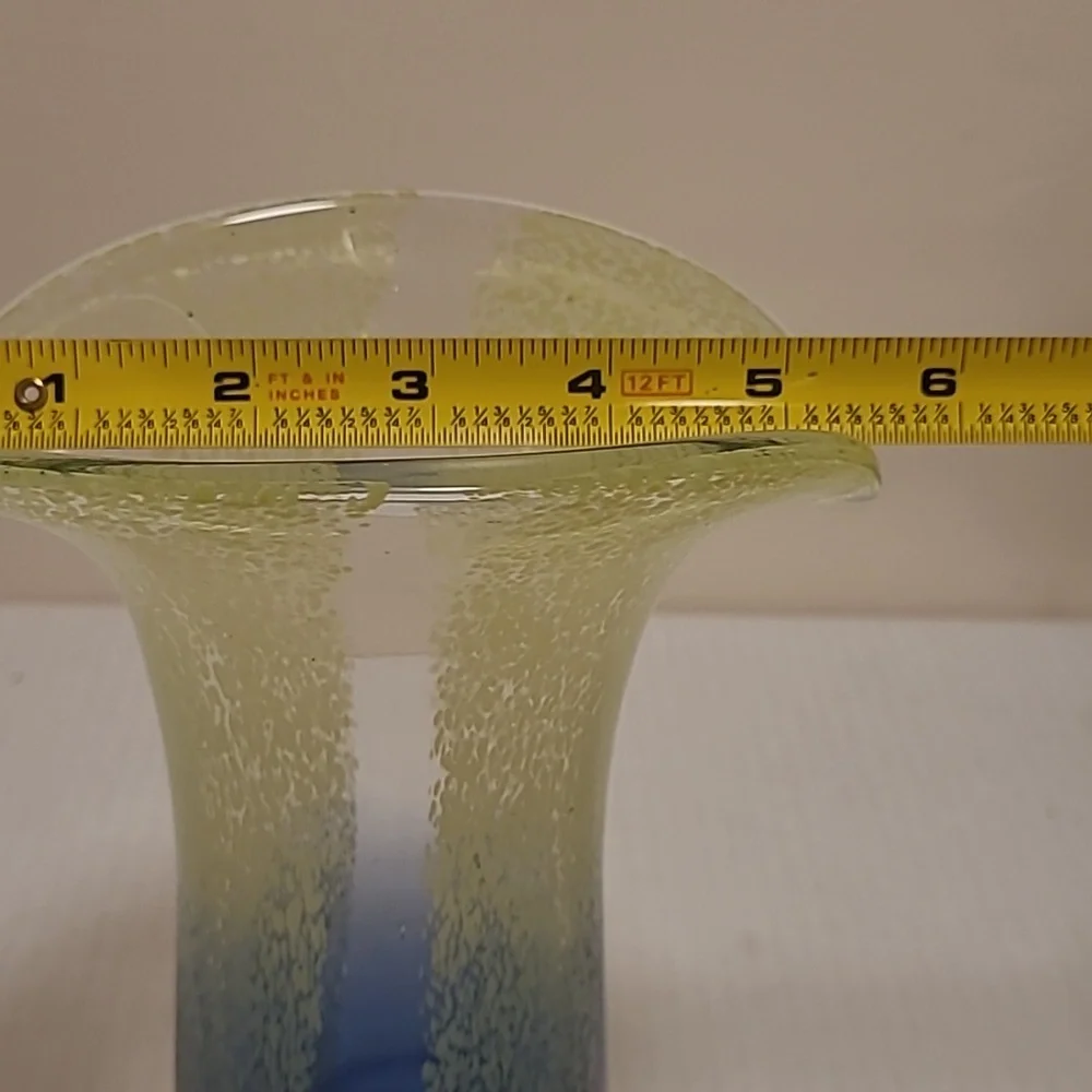 Murano Style Art Glass Vase